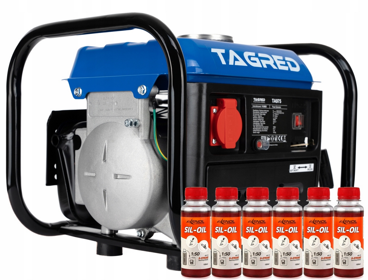 Generátor TAGRED 1500W TA975 + 6x olej